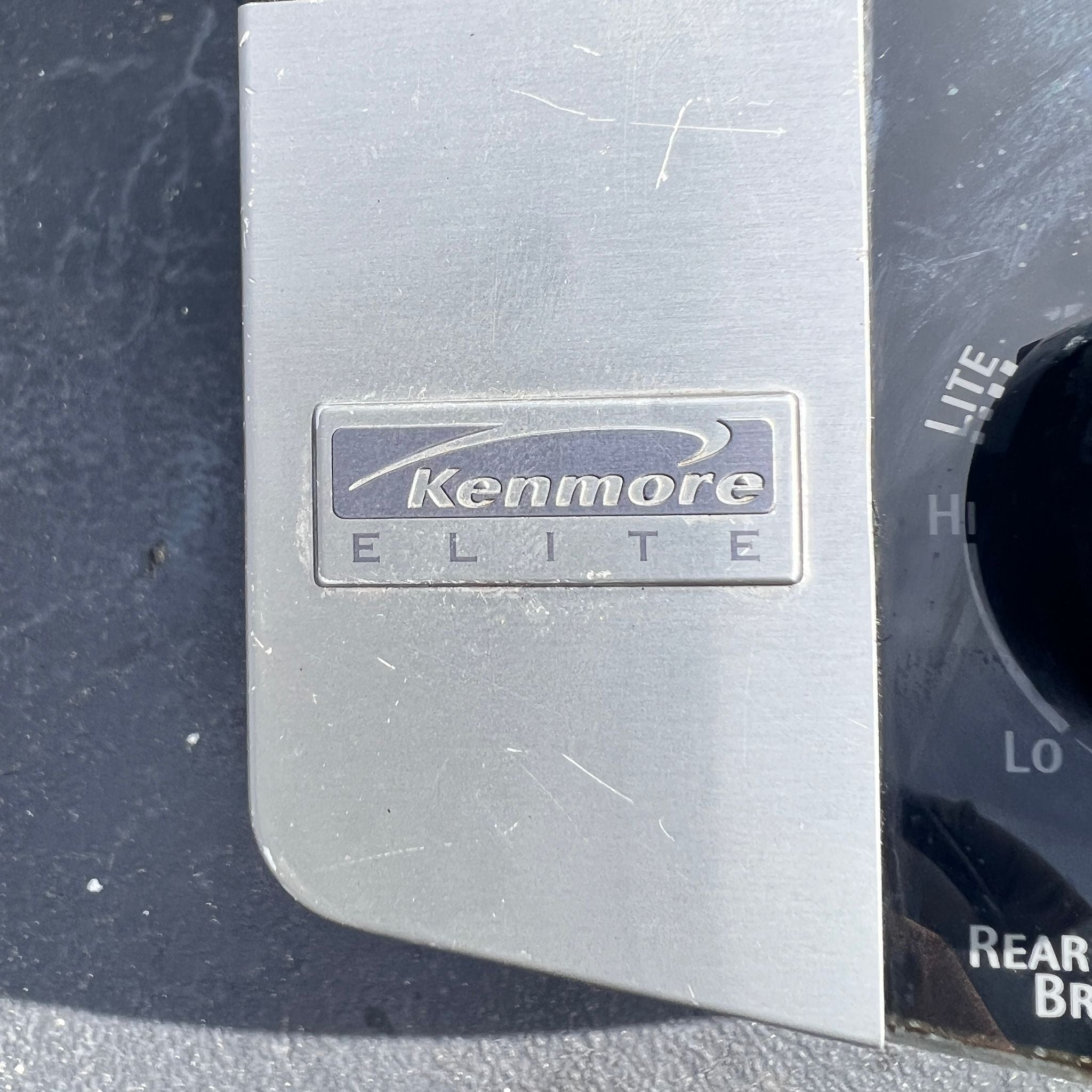 Kenmore Gas Stove: Gas Cooktop. Electric Oven - Stainless Steel
