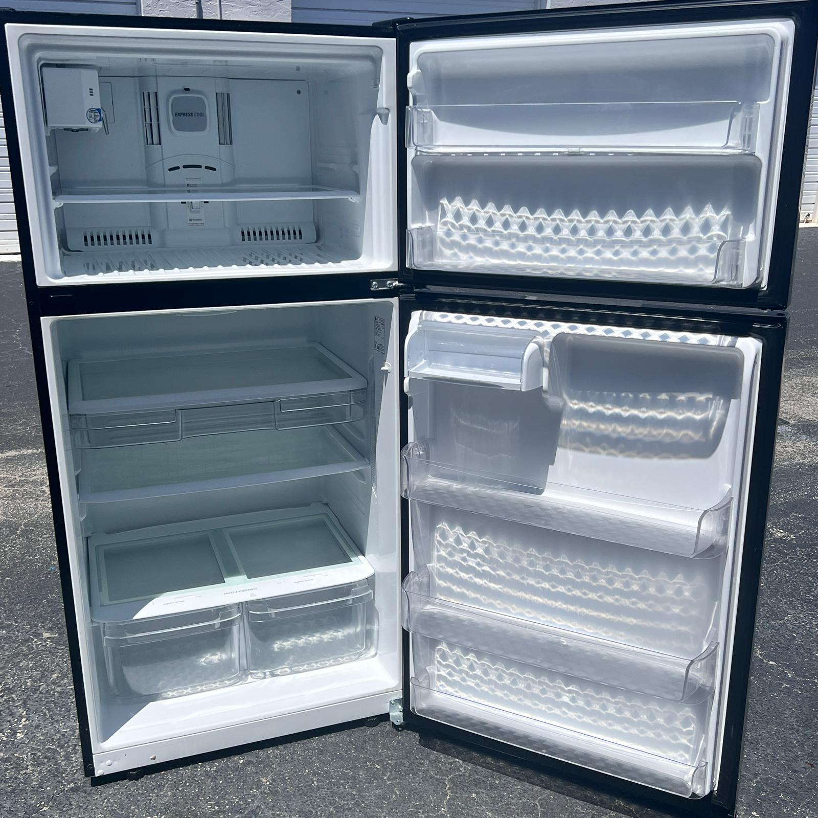 LG Black Top and Bottom Refrigerator