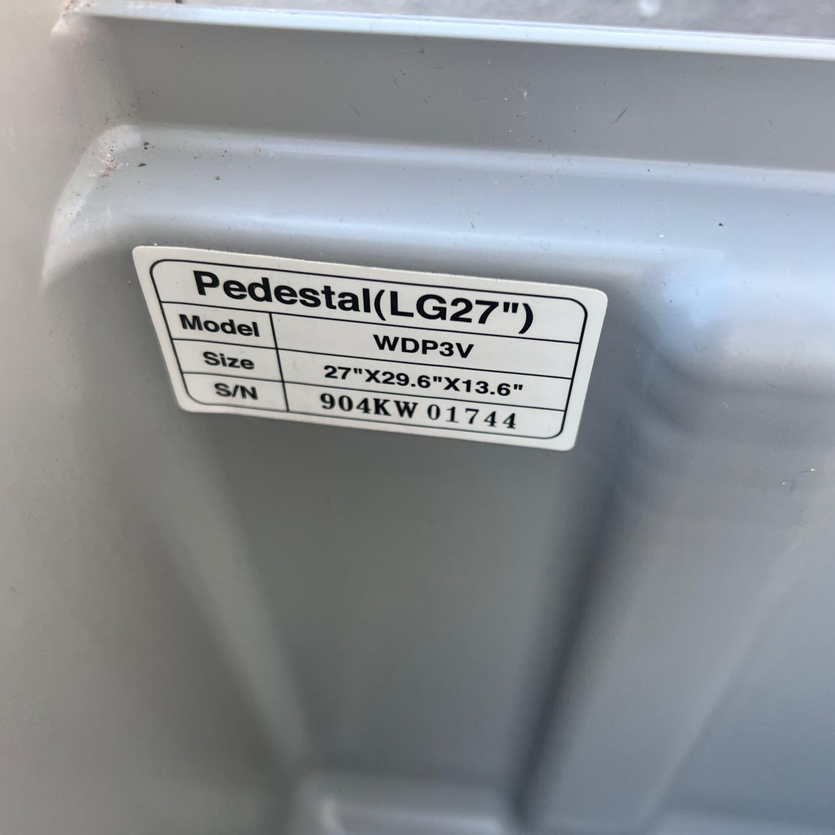 (2) LG 13.6" Top Mount Pedestals For Front Load Washer/Dryer