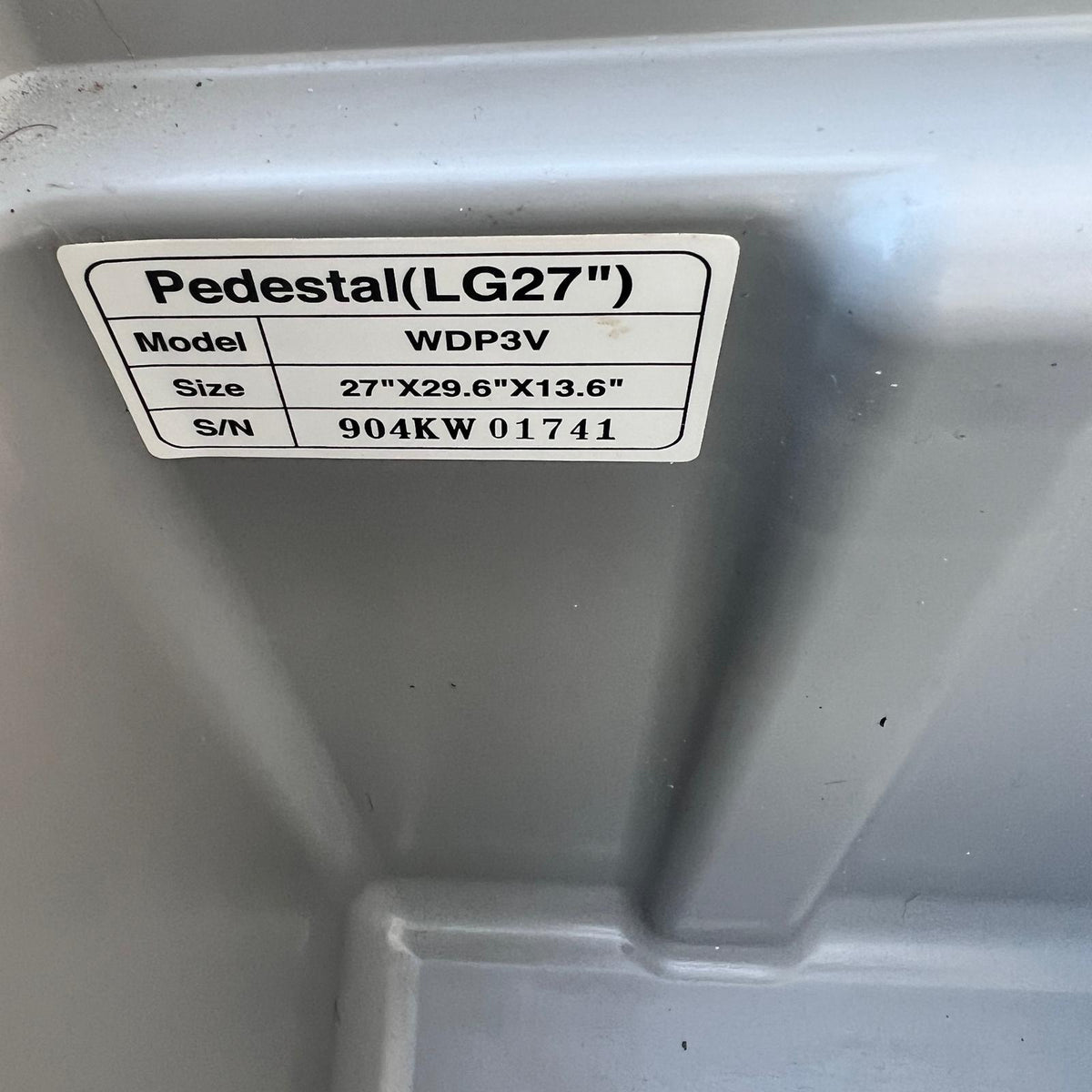 (2) LG 13.6" Top Mount Pedestals For Front Load Washer/Dryer