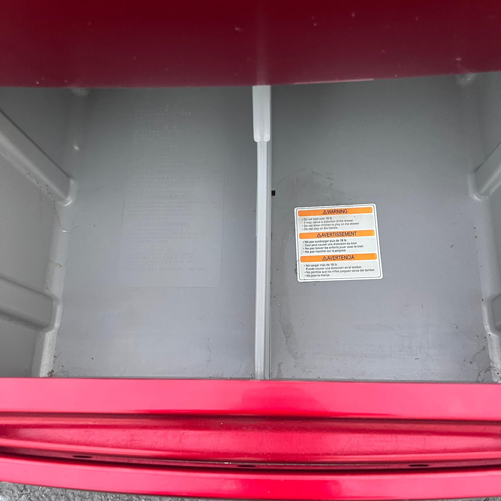 LG Washer and Dryer Front Load with Pedestal Set - Red