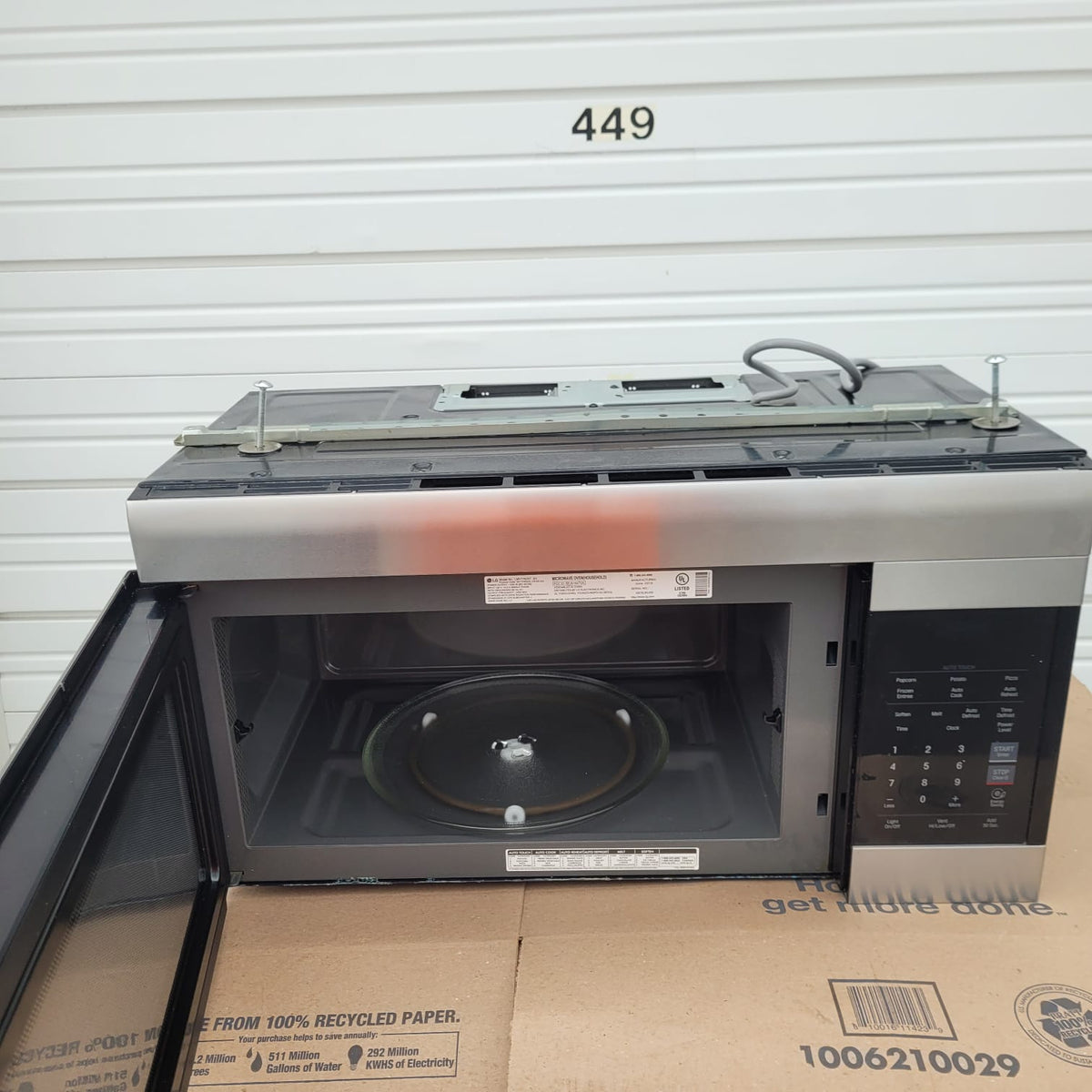LG Stainless Steel Over-the-Range Microwave