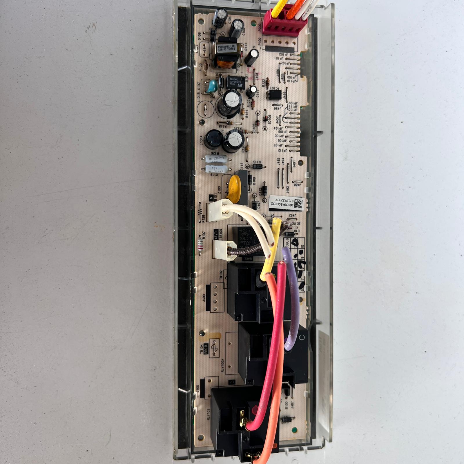 GE Range Oven Control Board and Overlay  WB18X20153 WB27T11512