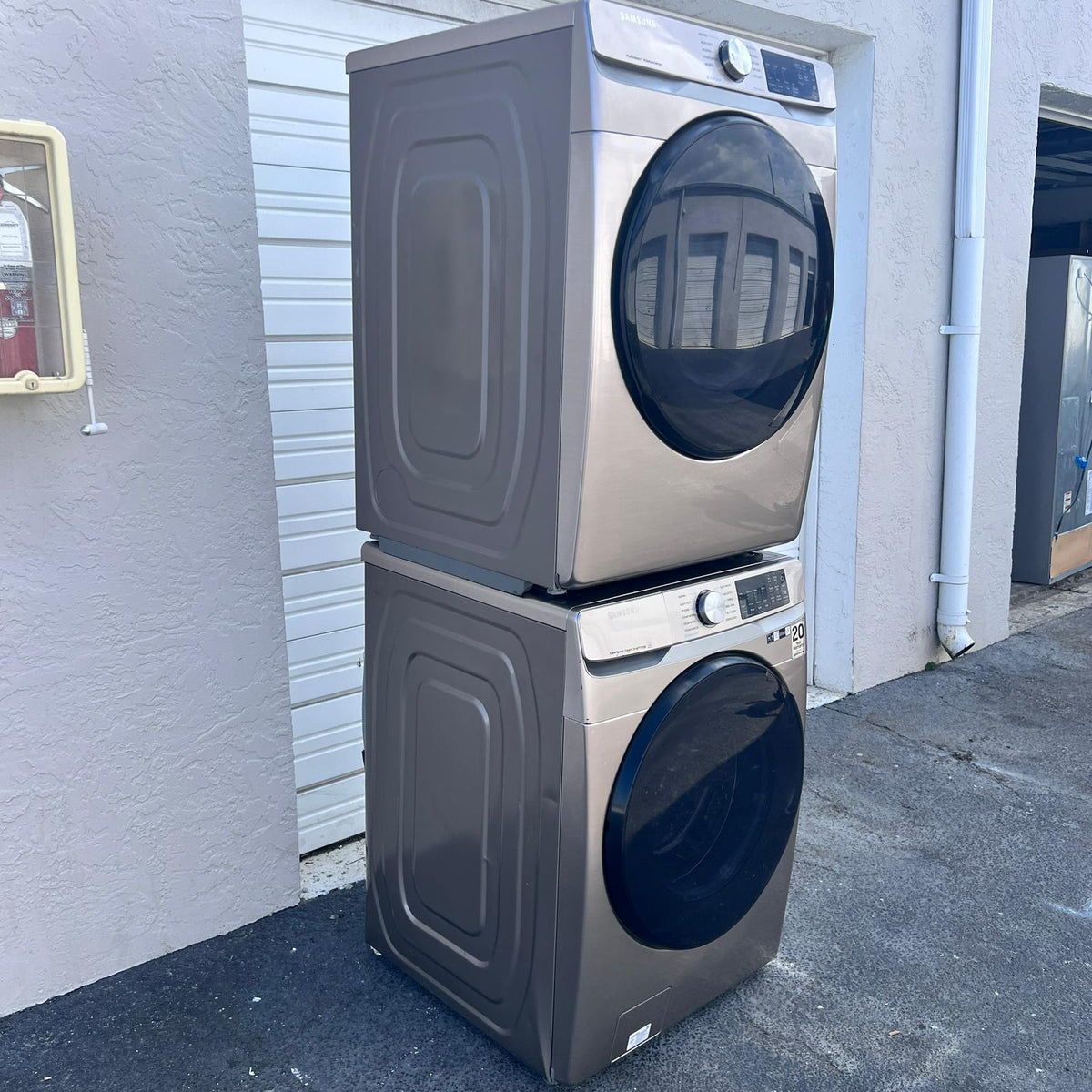 Samsung Washer and Dryer Front Load Set - Champagne