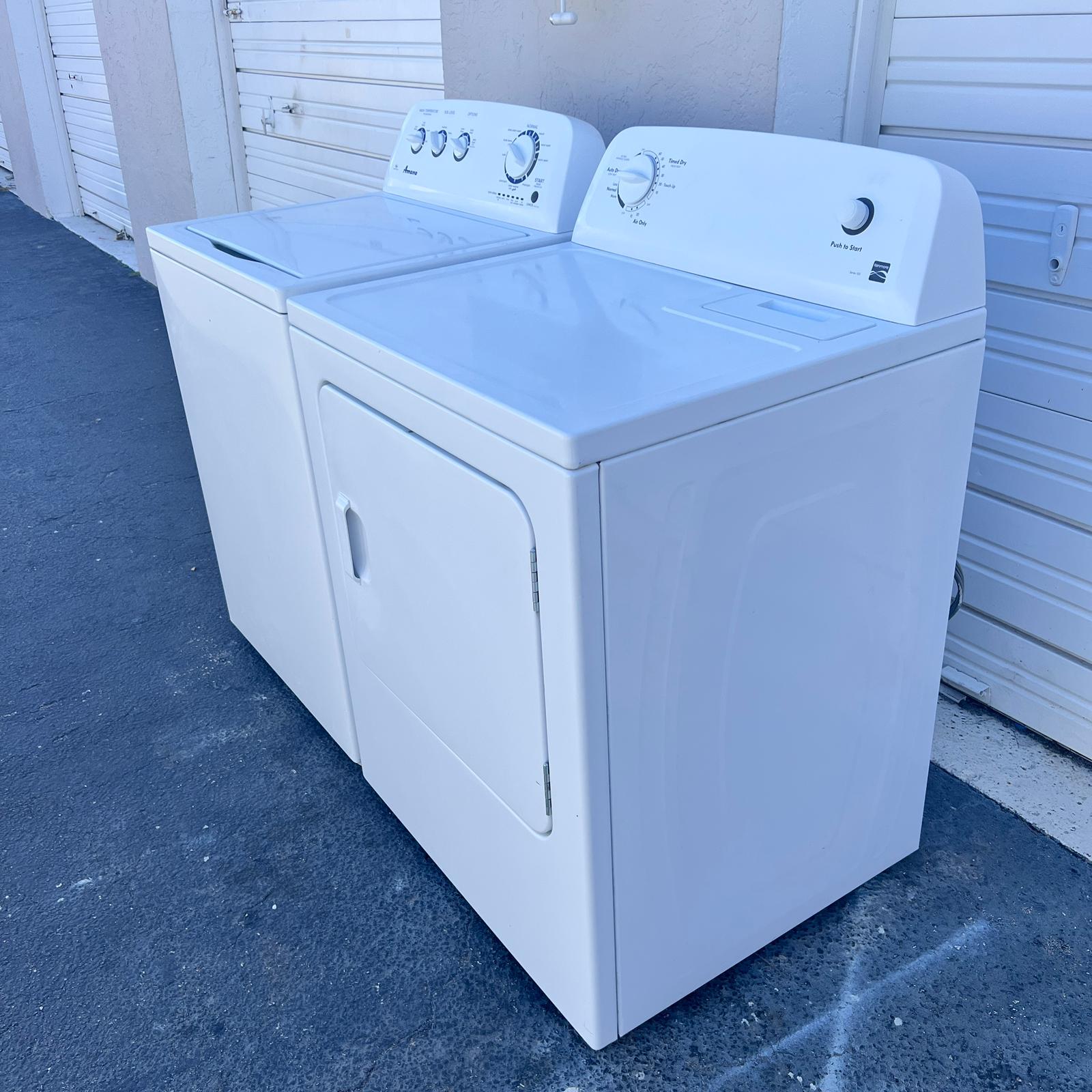 Amana Washer and Kenmore Dryer Set