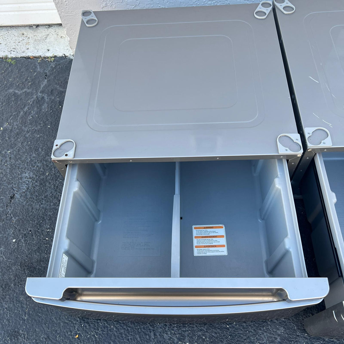 (2) LG 13.6" Top Mount Pedestals For Front Load Washer/Dryer