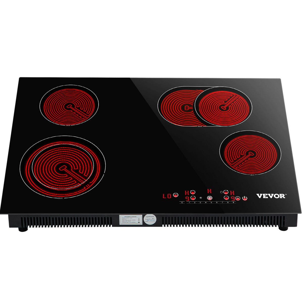 VEVOR Electric Cooktop Glass Stove